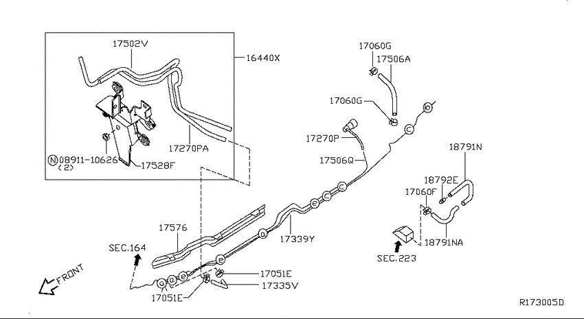 Fuel piping
