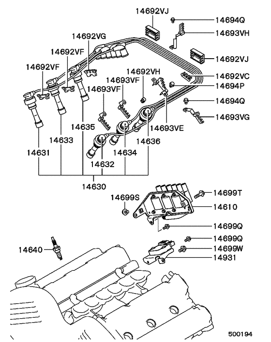 Spark plug,cable & coil