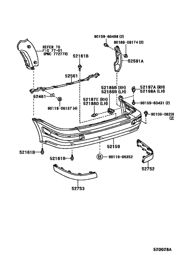 Rear Bumper & Bumper Stay