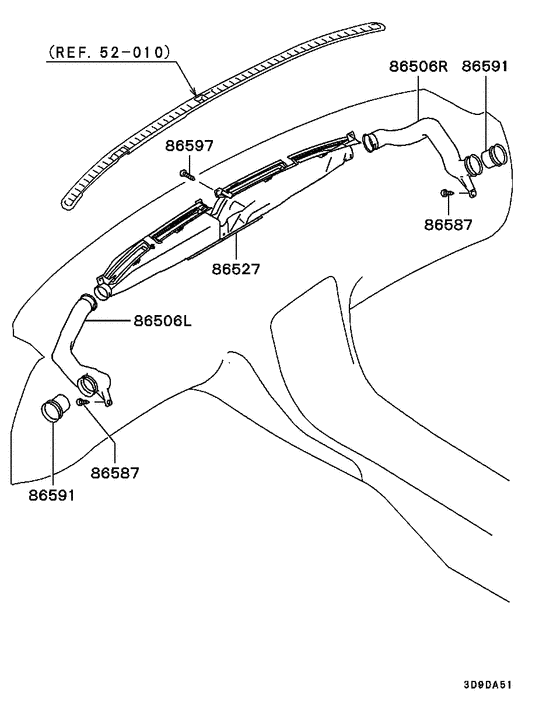 Defroster nozzle & duct