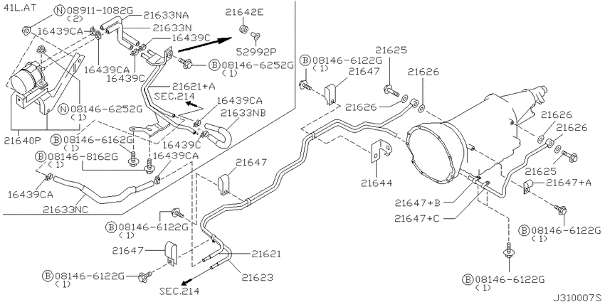 Auto transmission,transaxle & fitting