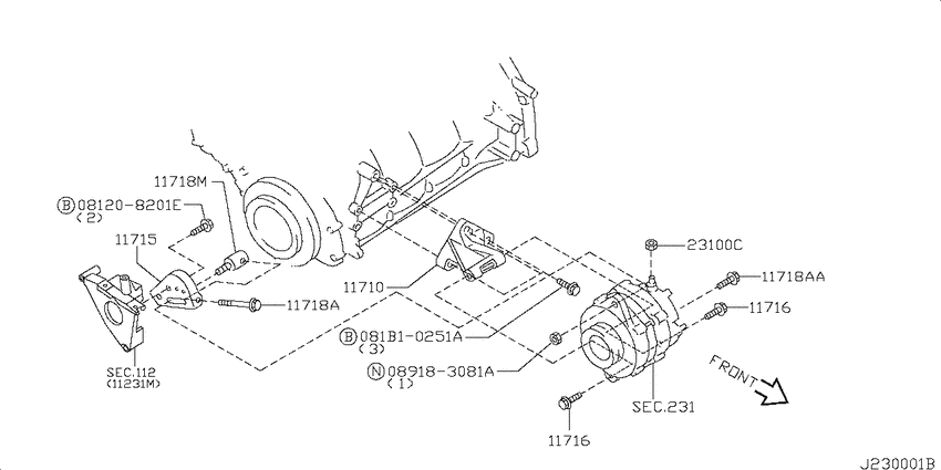 Alternator fitting