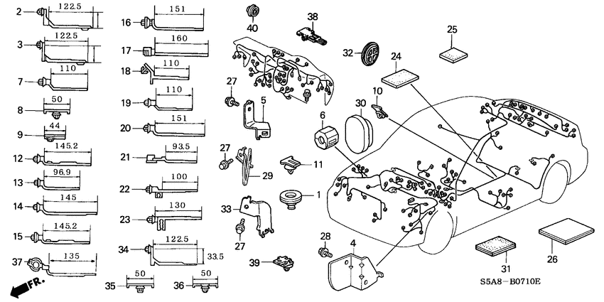 Harness band/bracket