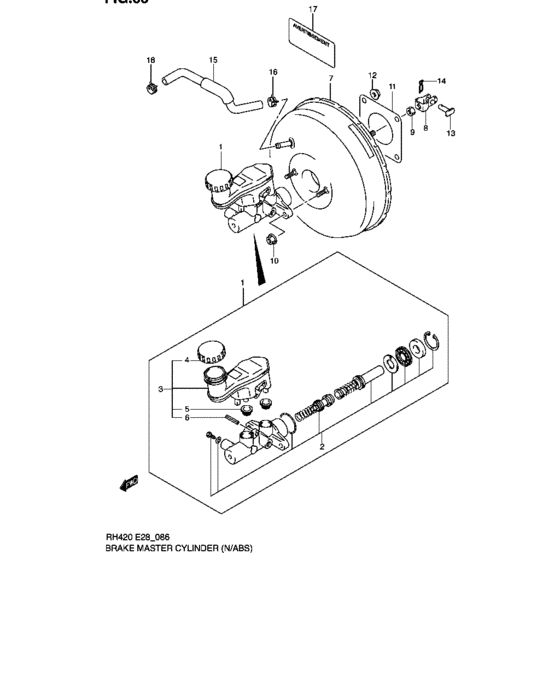 Brake master cylinder