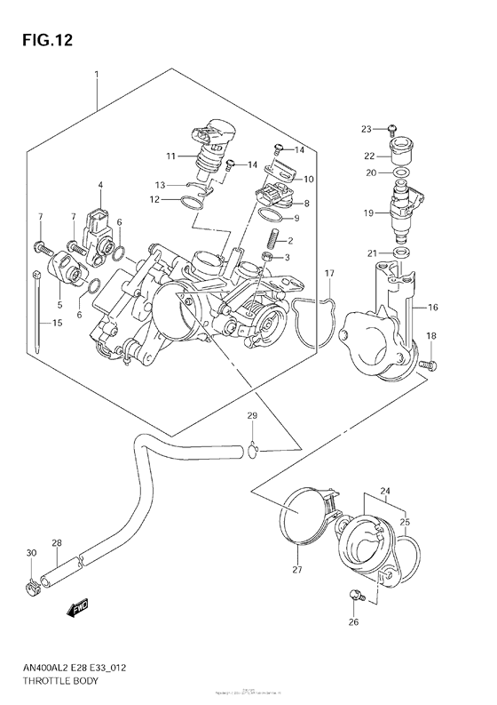 Throttle Body (An400A L2 E33)