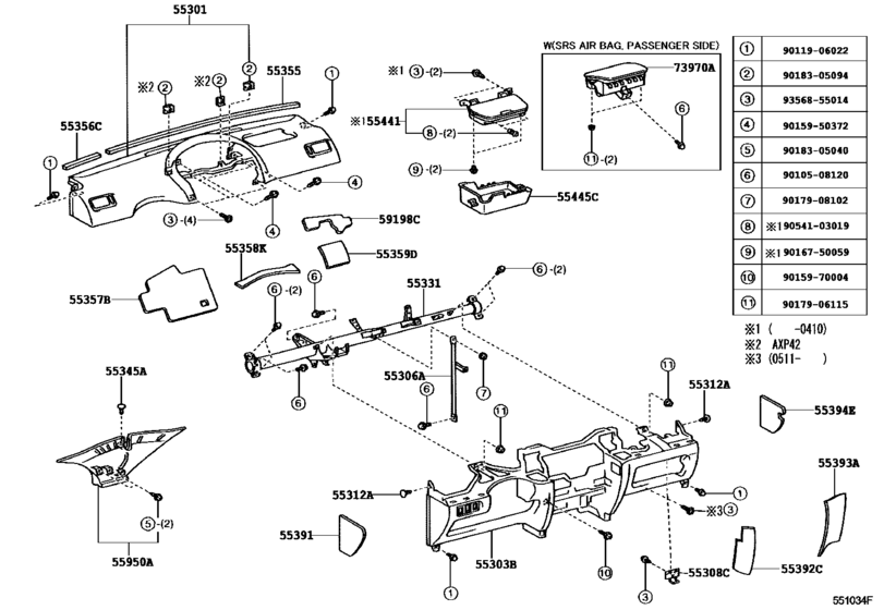 Instrument Panel & Glove Compartment