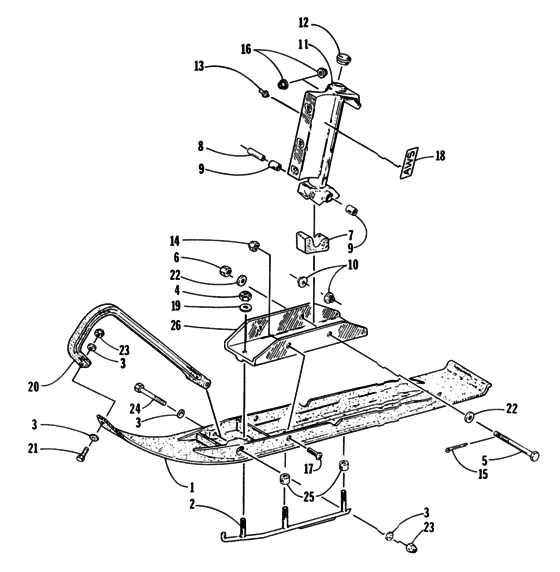 Ski And Spindle Assembly