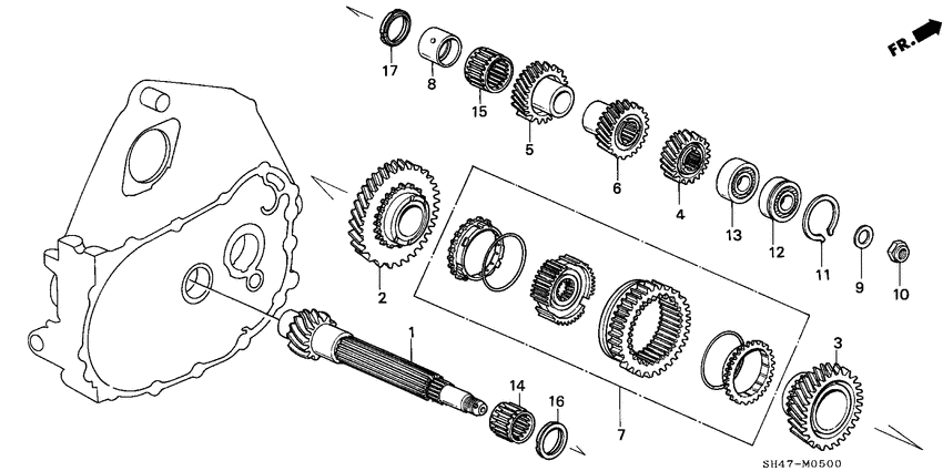 Countershaft/gear