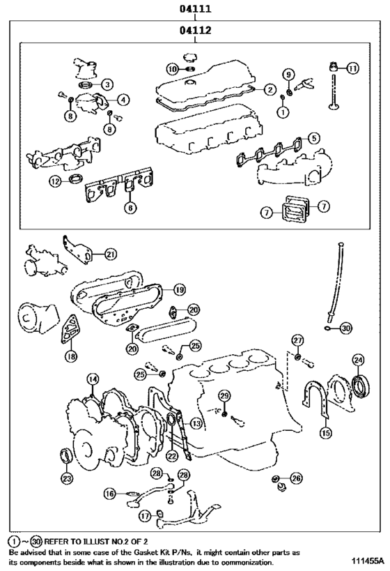 Engine Overhaul Gasket Kit