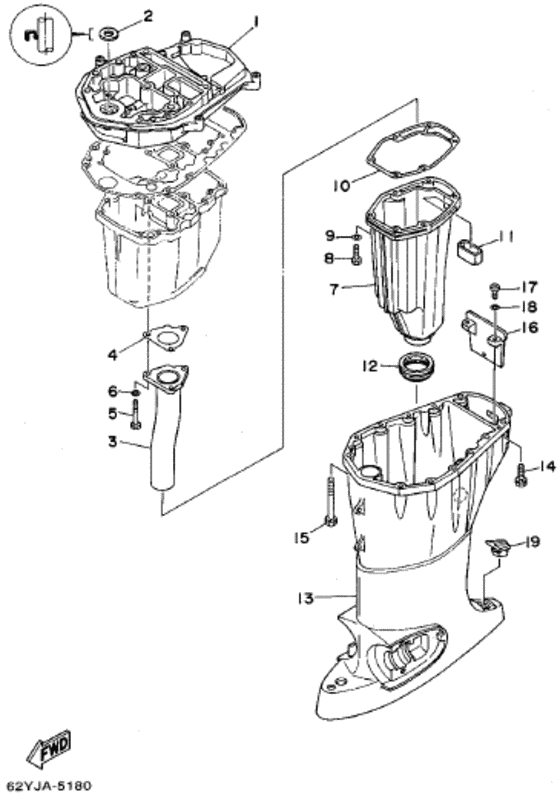 Upper casing