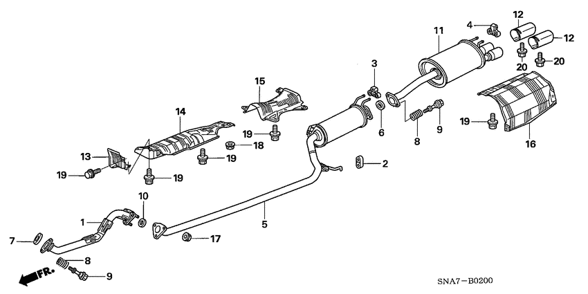 Exhaust pipe/silencer