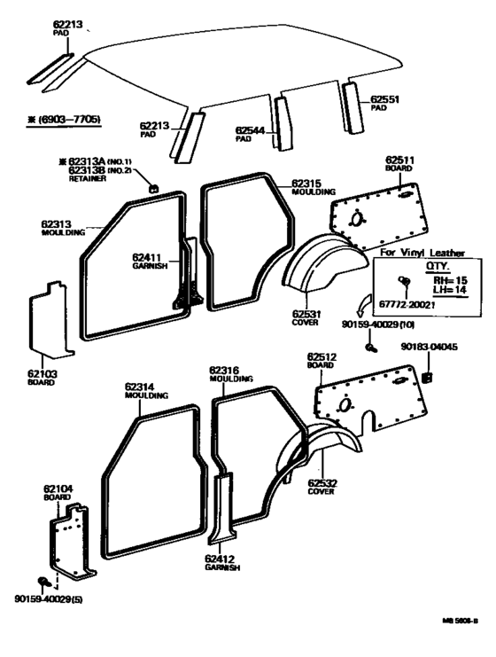 Inside Trim Board