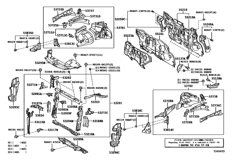 Front Fender Apron & Dash Panel