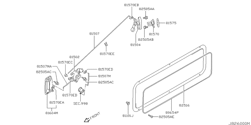 Slide door lock & handle