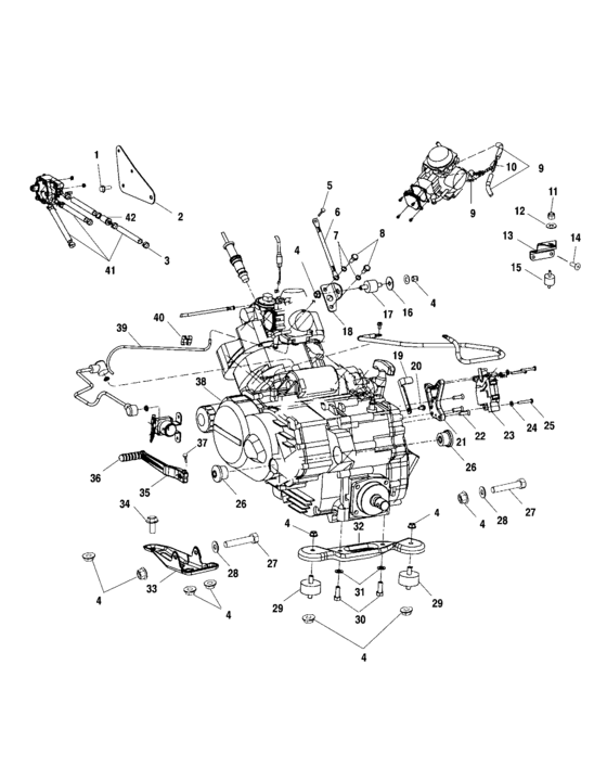 Engine mounting