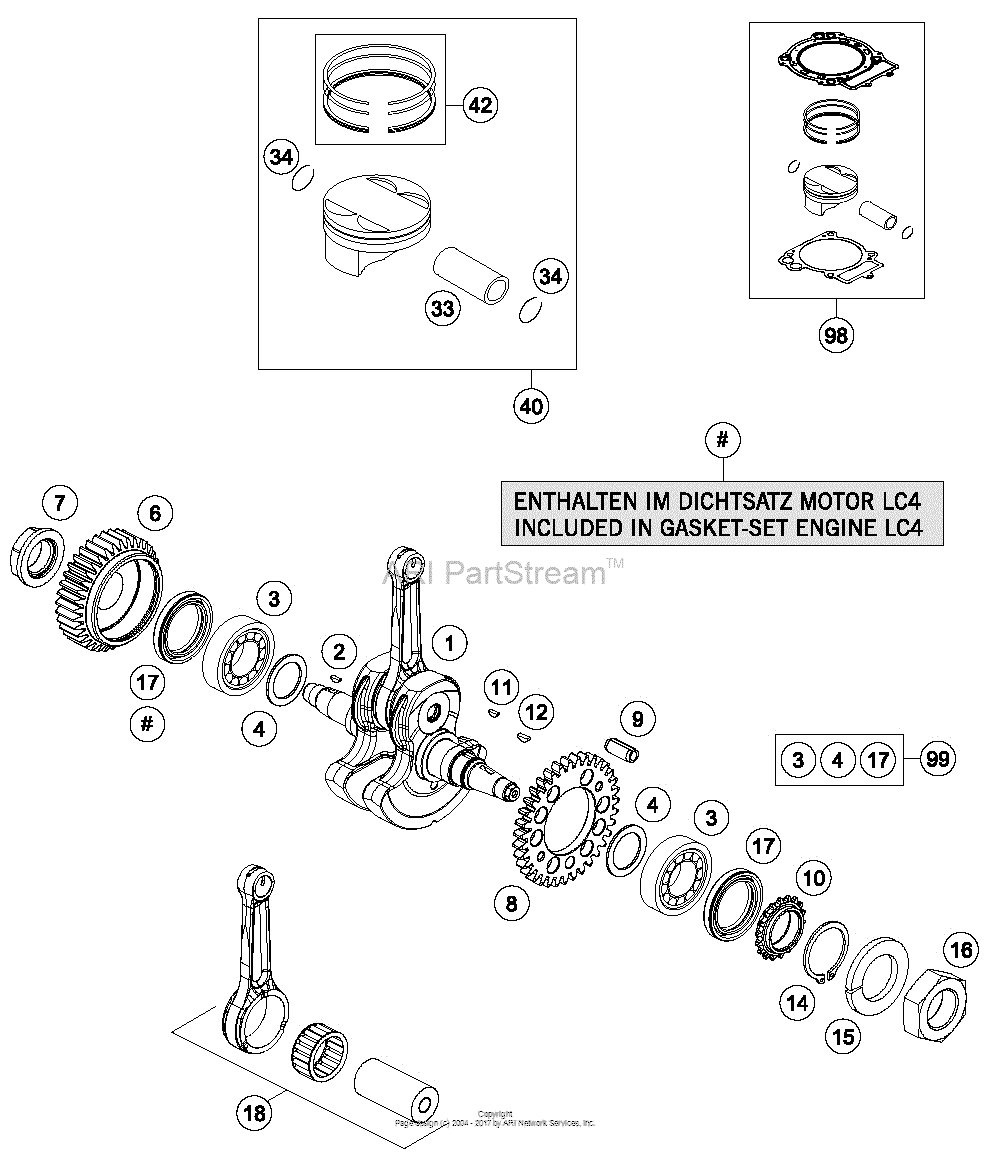 Crankshaft, Piston