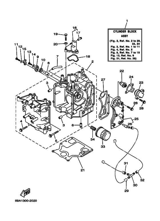 Cylinder & crankcase 1