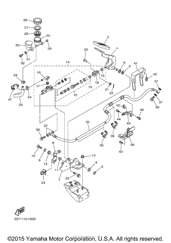 Rear master cylinder
