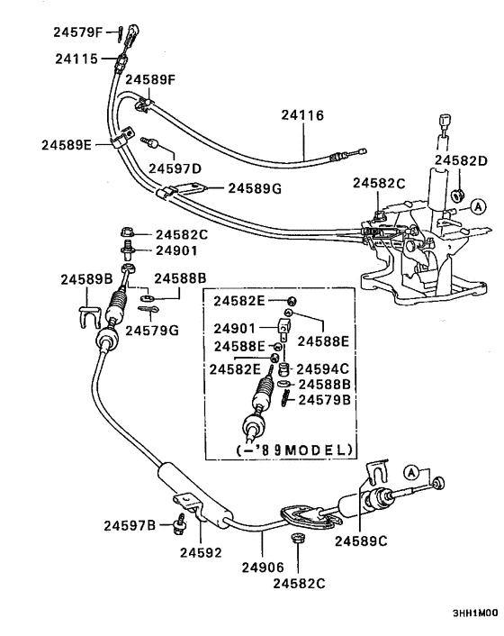 A/t floor shift linkage