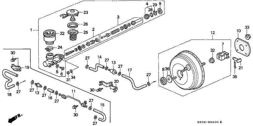 Brake master cylinder/ master power