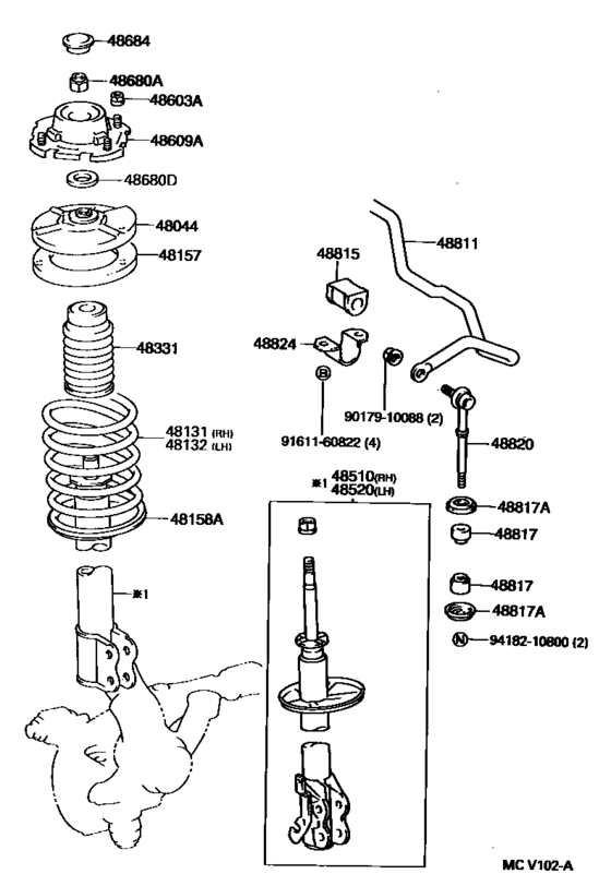Front Spring & Shock Absorber