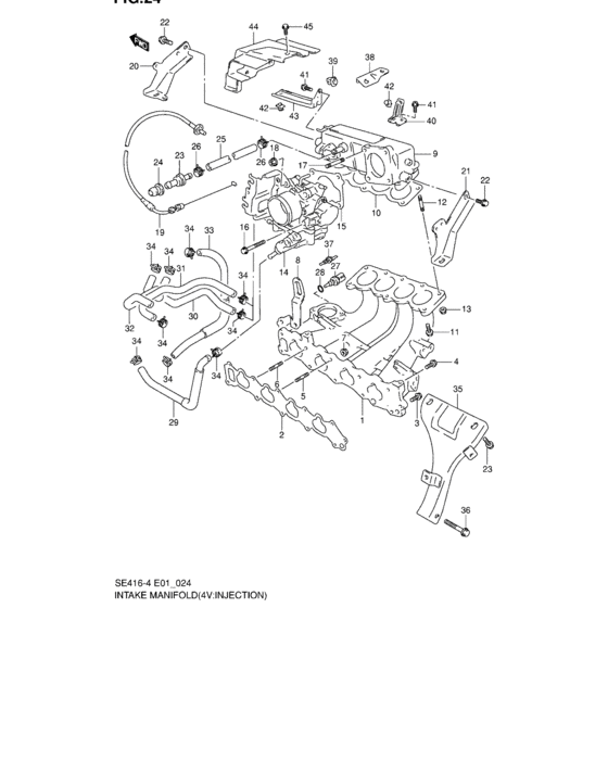 Intake manifold and throttle body
