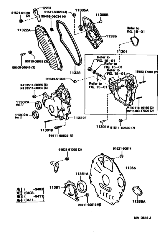 Timing Gear Cover & Rear End Plate