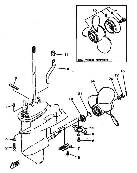 Lower casing & drive