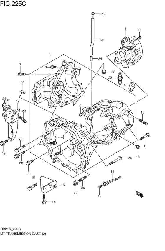 mt - transmission case