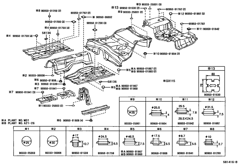 Floor Pan & Lower Back Panel