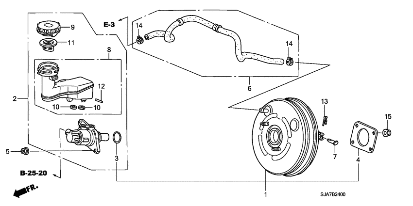 Brake master cylinder/ master power