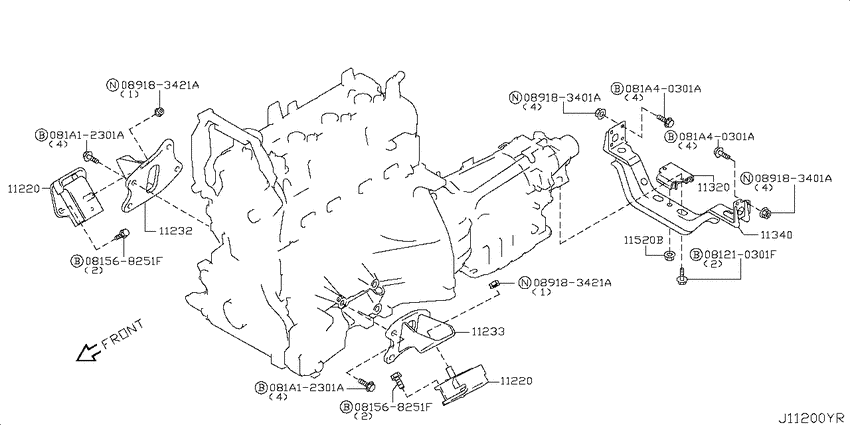 Engine & transmission   mounting