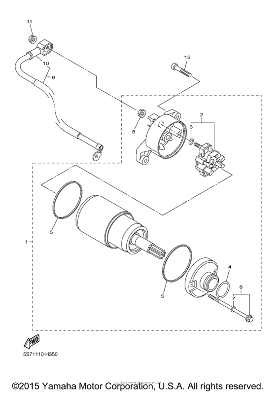 Starting motor