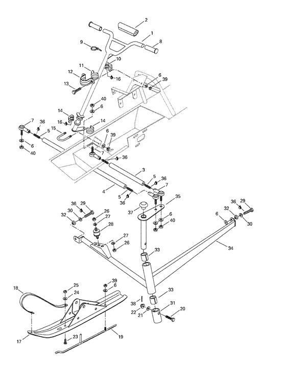 07- steering system and ski