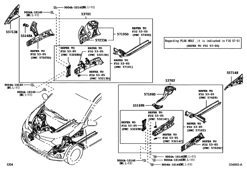 Front Fender Apron & Dash Panel
