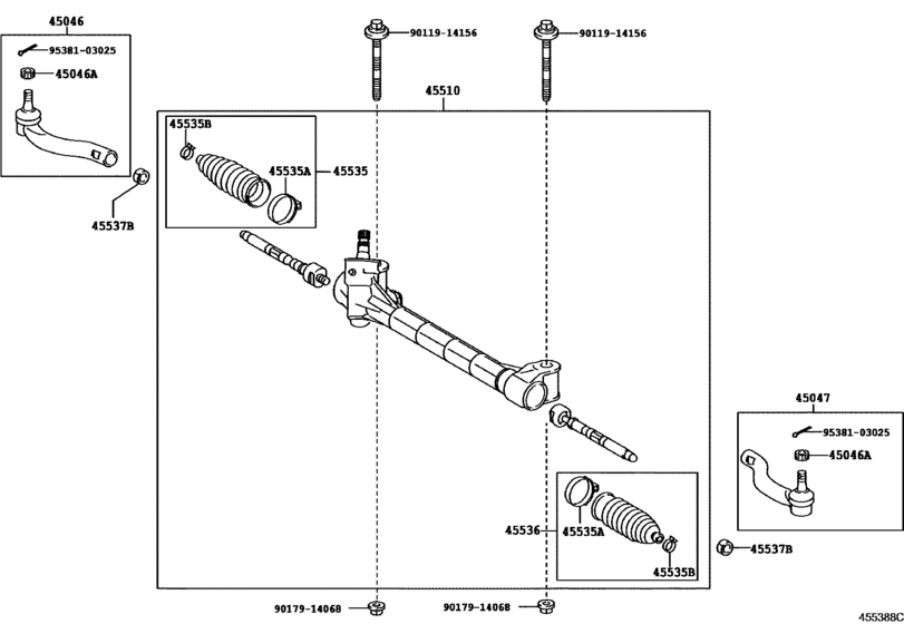 Front Steering Gear & Link