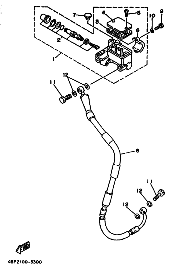 Front master cylinder