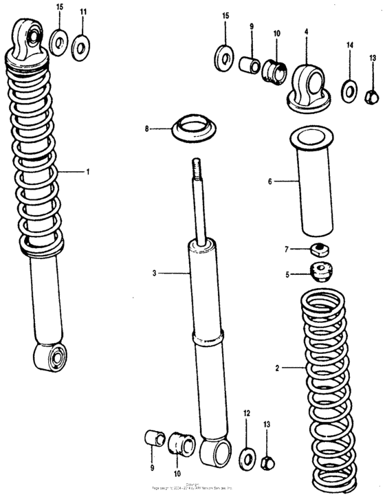 Rear shock absorber s2