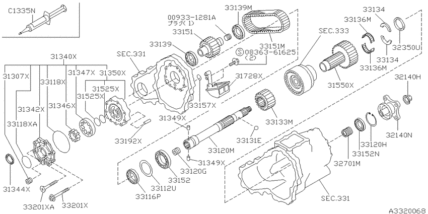 Transfer gear