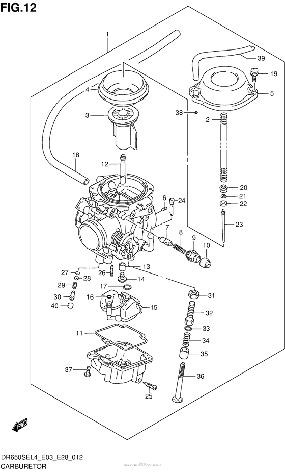 Carburetor (Dr650Sel4 E28)