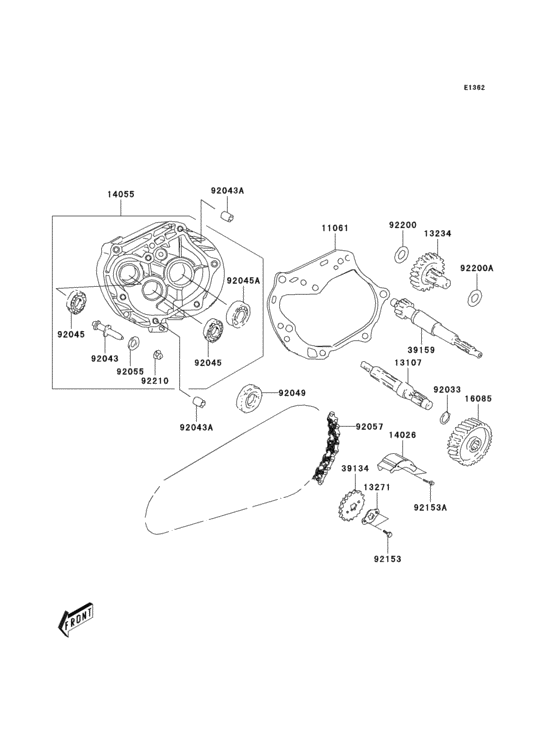 Gear change drum/shift fork(s)