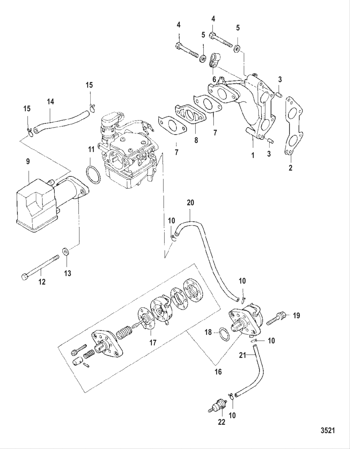 Intake Manifold And Fuel Pump