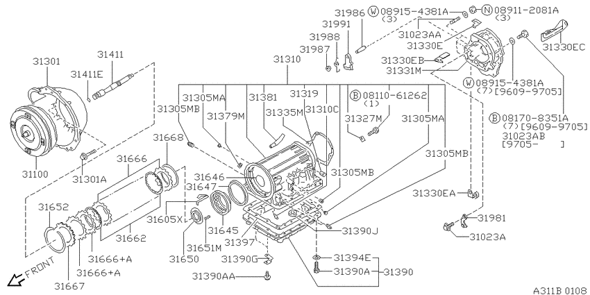 Torque converter,housing & case