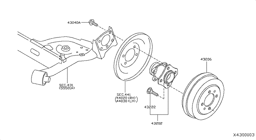 Rear axle