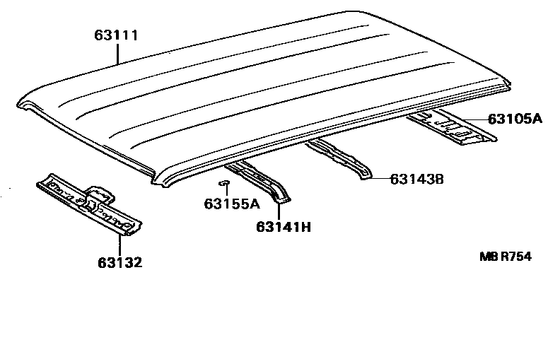 Roof Panel & Back Window Glass