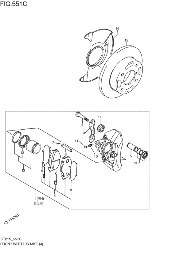 front wheel brakes
