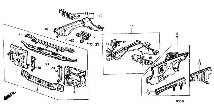Body structure components