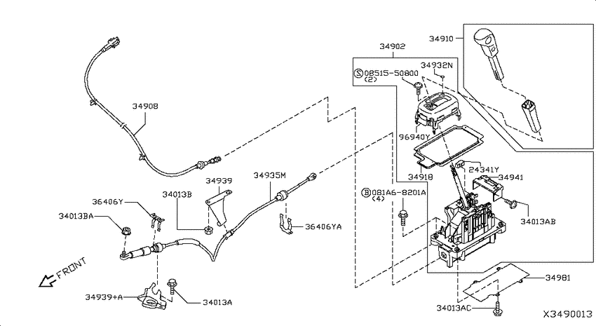 Auto transmission control device