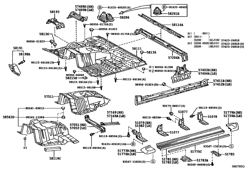 Front Floor Panel & Front Floor Member