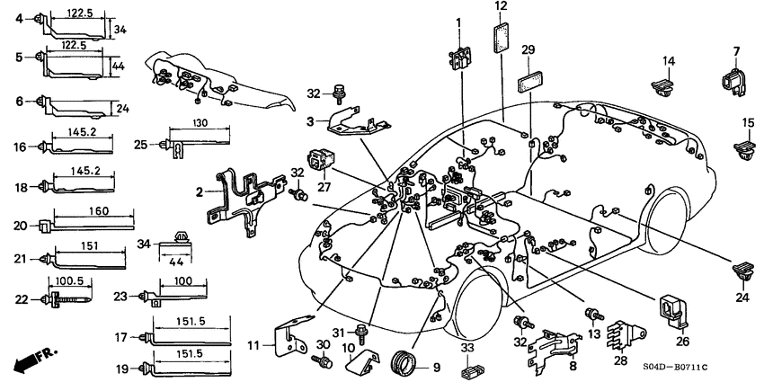 Harness band/bracket
